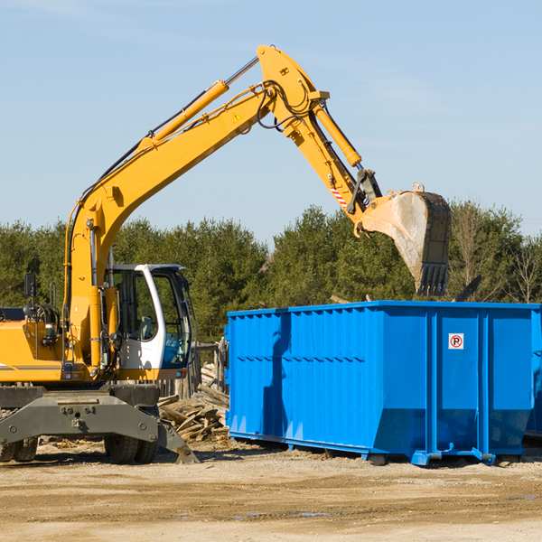 what size residential dumpster rentals are available in Norwich